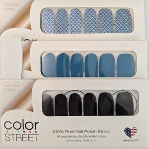 Color Street Nail Strips - 3 packs NEW
